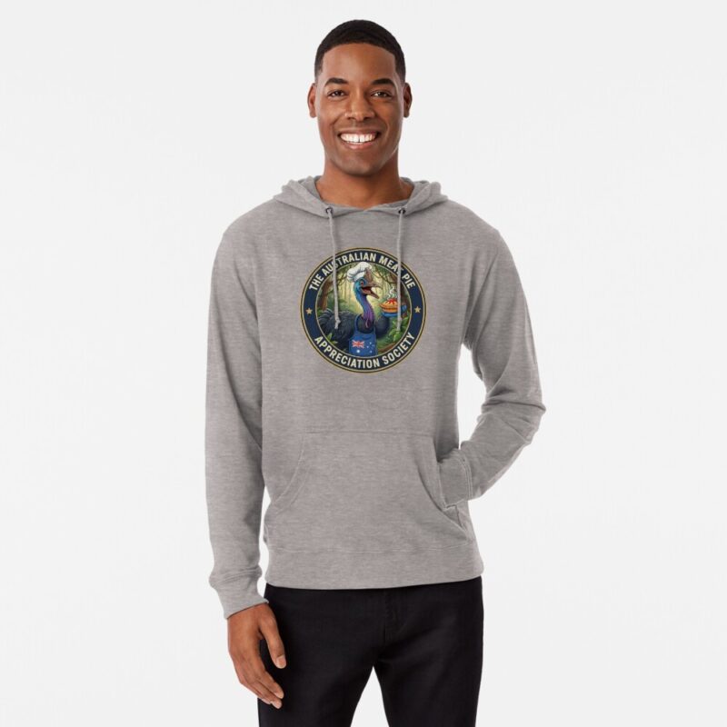 The Meat Pie Cassowary - Lightweight Hoodie