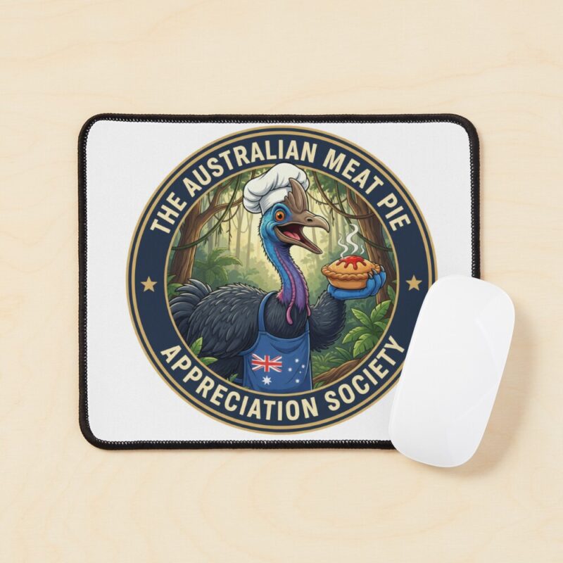 The Meat Pie Cassowary - Mouse Pad