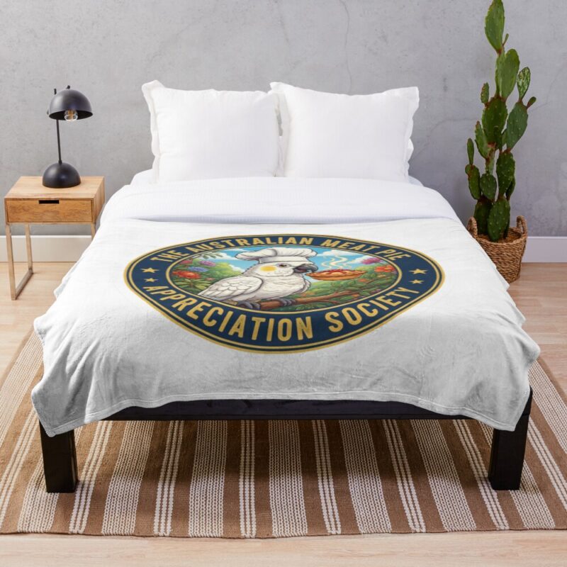 The Meat Pie Cockatoo - Throw Blanket