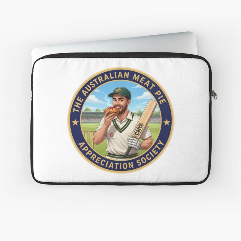 The Meat Pie Cricket Player - Laptop Sleeve