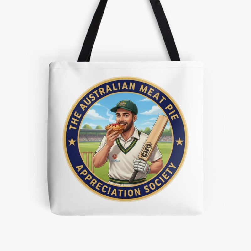 The Meat Pie Cricket Player - Tote Bag