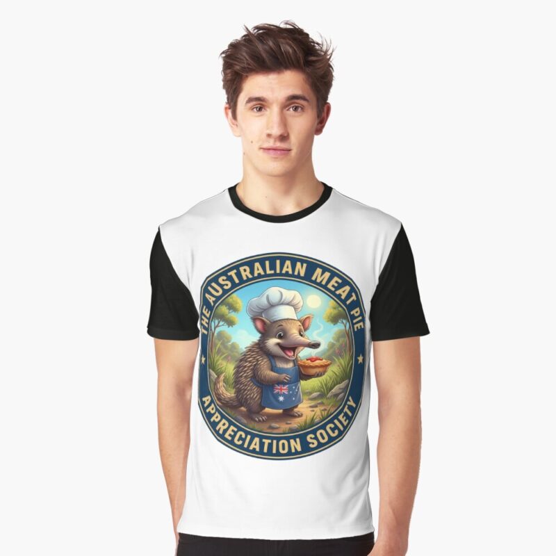 The Meat Pie Echidna - Graphic T-Shirt