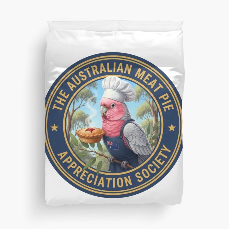The Meat Pie Galah - Duvet Cover