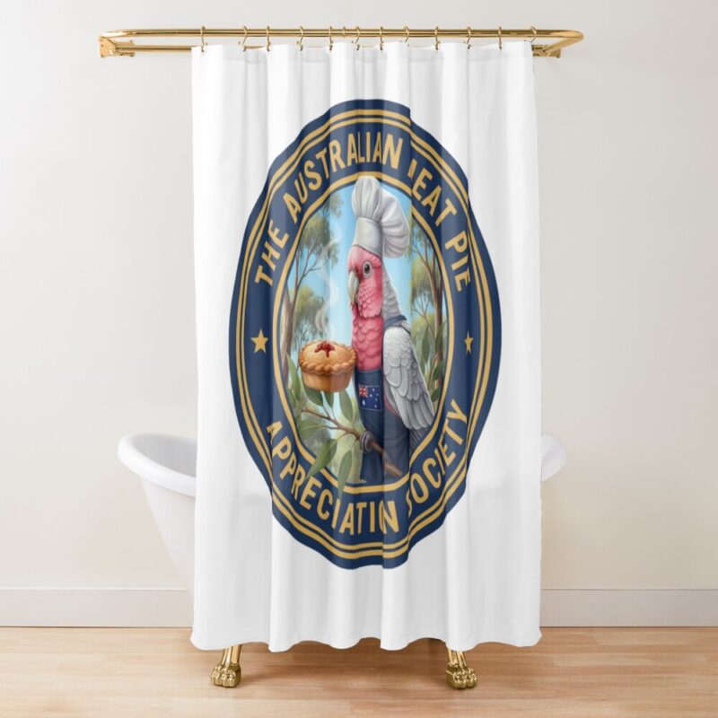 The Meat Pie Galah - Shower Curtain