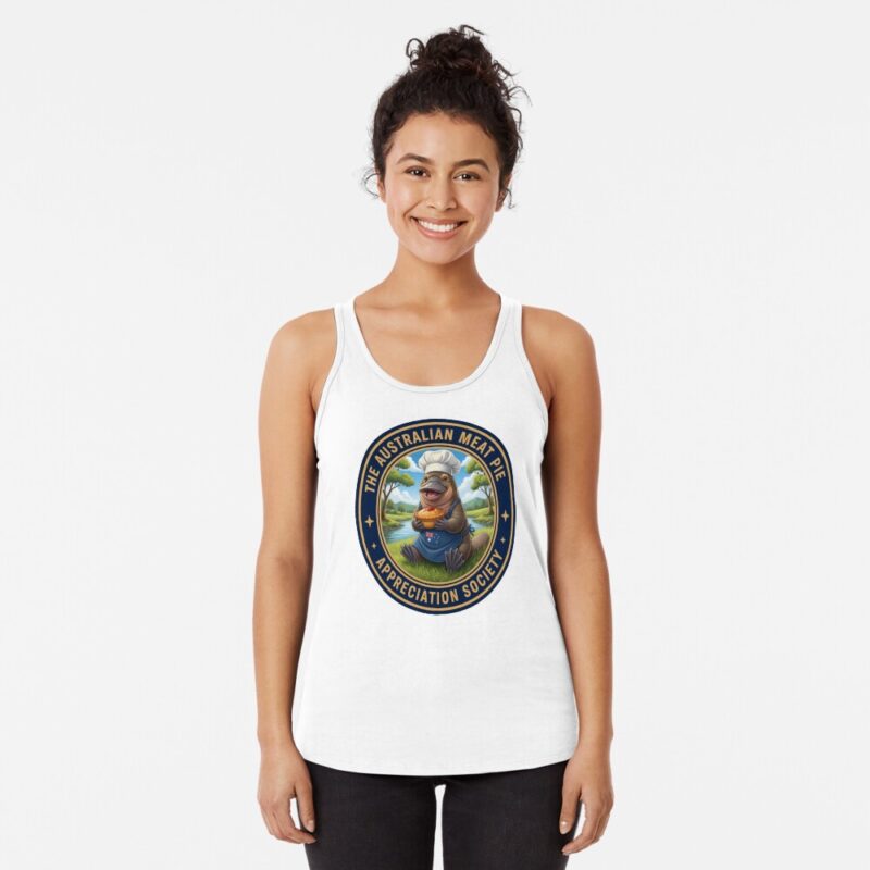 The Meat Pie Platypus - Racerback Tank Top