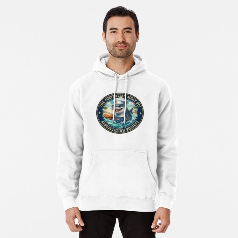 The Meat Pie Shark - Pullover Hoodie