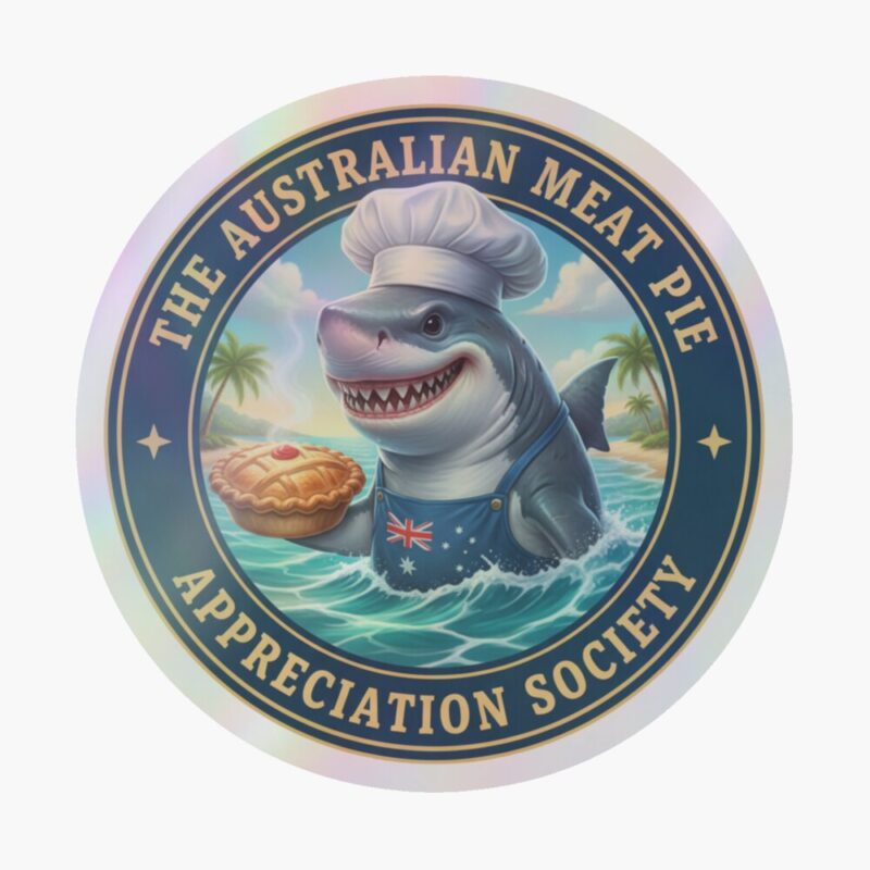 The Meat Pie Shark - Sticker
